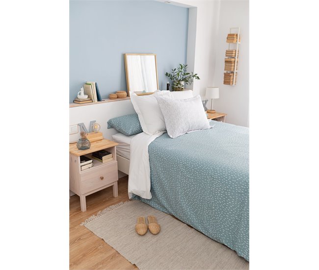 Conforama Funda Nórdica Rain Rain - Azul - Cama90 (160X270)