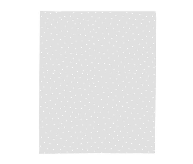 Conforama Funda nórdica reversible de 50% poliéster - 50% algodón. Con estampación de estrellas. Plata 150x220cm