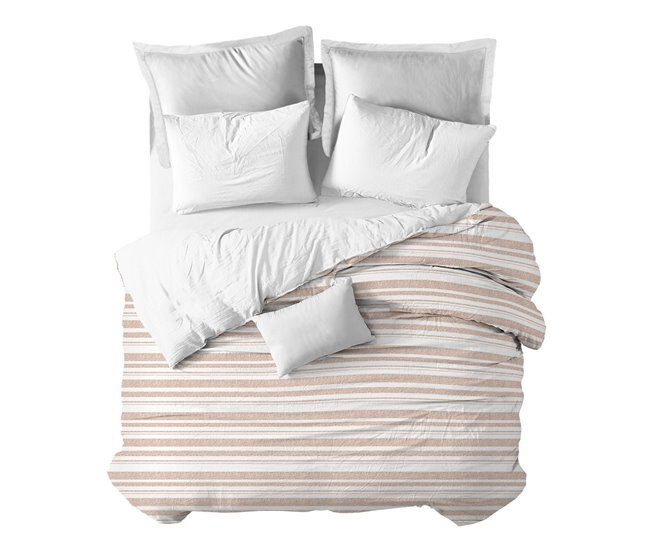 Conforama Funda nórdica Sahara Sahara - Naranja - Cama90 (160X270)