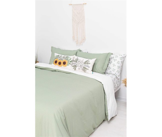 Conforama Funda Nórdica Topos S Topos - Verde - Cama90 (160X270)