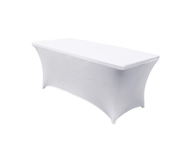 Conforama Funda Protectora para Mesa Rectangular Blanca 240x74x74cm RDM Design&Basic