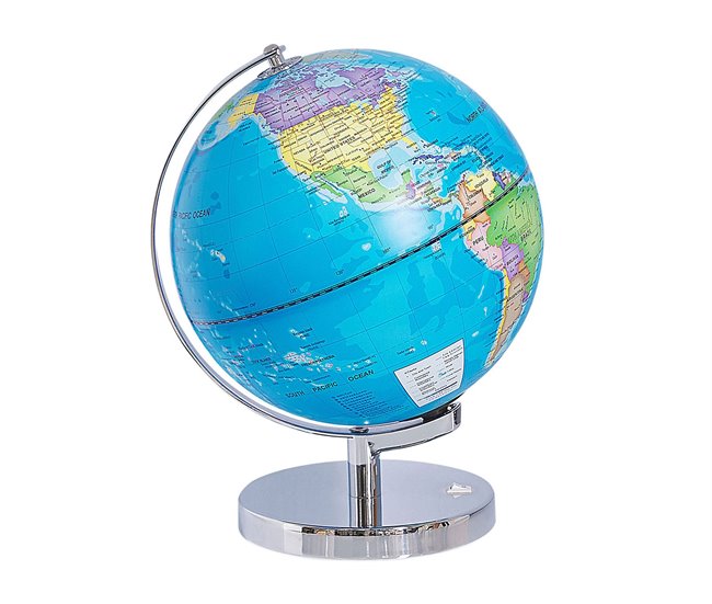 Conforama Globo terráqueo LED multicolor 30 cm STANLEY