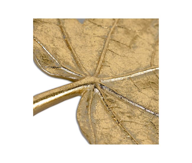 Conforama Hojas Presume De Casa Resina 24.2*3*30.5 Dorado Resina