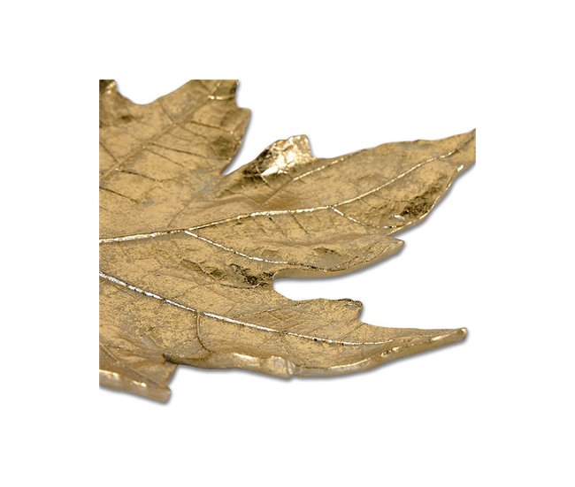 Conforama Hojas Presume De Casa Resina 24.2*3*30.5 Dorado Resina