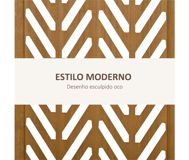 Conforama HOMCOM Biombo De 4 Paneles Separador De Ambientes Plegable 160x1 7x170 Cm Divisor De Habitación De Madera Con Patrones Geométricos Para Oficina Dormitorio Natural