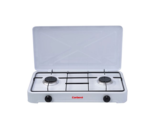Conforama Hornillo sobremesa CORBERÓ 2 fuegos de gas
