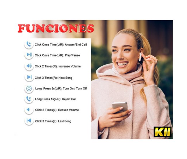 Conforama I11 Auriculares Bluetooth Inalambricos Blanco