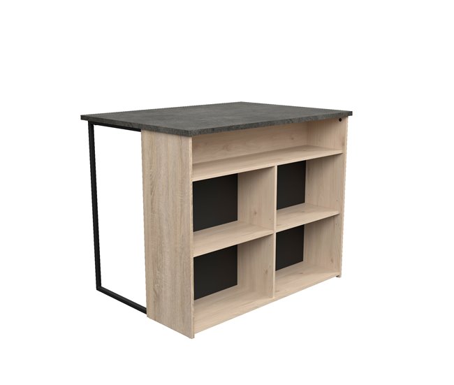 Conforama Isla Central FUMAY De 109 4cm Con 4 Huecos