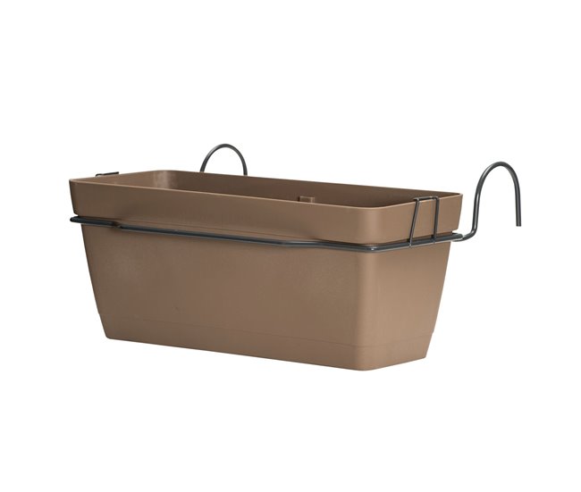 Conforama Jardinera 40 cm con soporte perimetral metálico