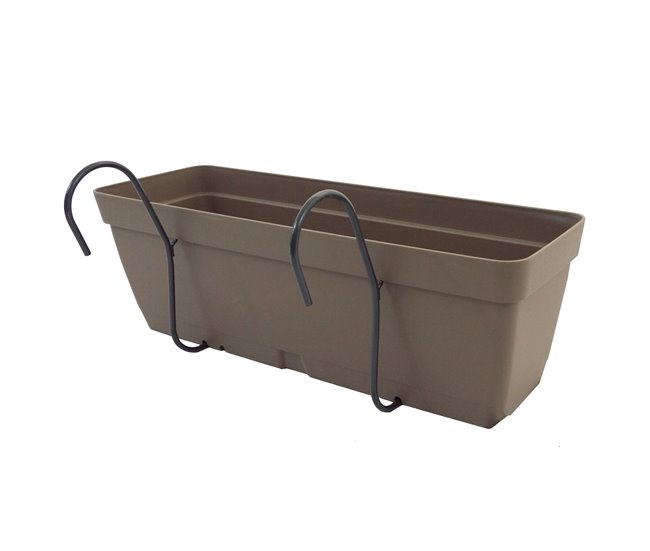 Conforama Jardinera 50 cm con soporte de fijación curvo
