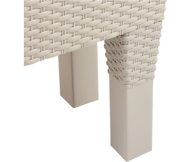 Conforama Jardinera C/ Patas Mod. Rato Jh 600. C/autorriego 60x25x46cm. Blanco