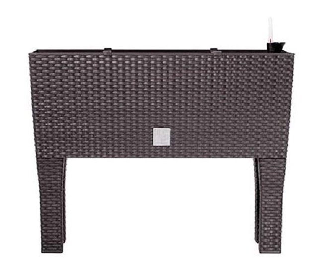 Conforama Jardinera C/patas. Mod. Rato Jh 800. C/autorriego 80x33x65cm. Chocolate