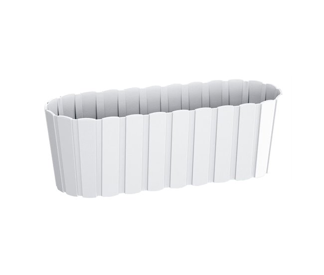 Conforama Jardinera para balcón BOARDEE BASIC 4 9L. dimensiones (mm) 383x144x130 color Blanco