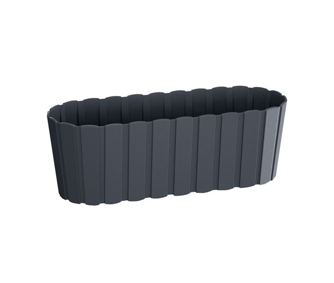 Conforama Jardinera para balcón BOARDEE BASIC 4 9L. dimensiones (mm) 383x144x130 color Antracita