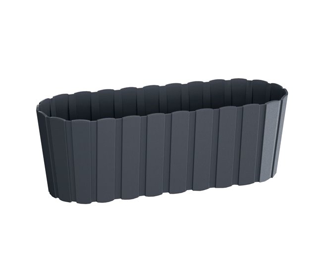 Conforama Jardinera para balcón BOARDEE BASIC 7 9L. dimensiones (mm) 587x144x130 color Antracita