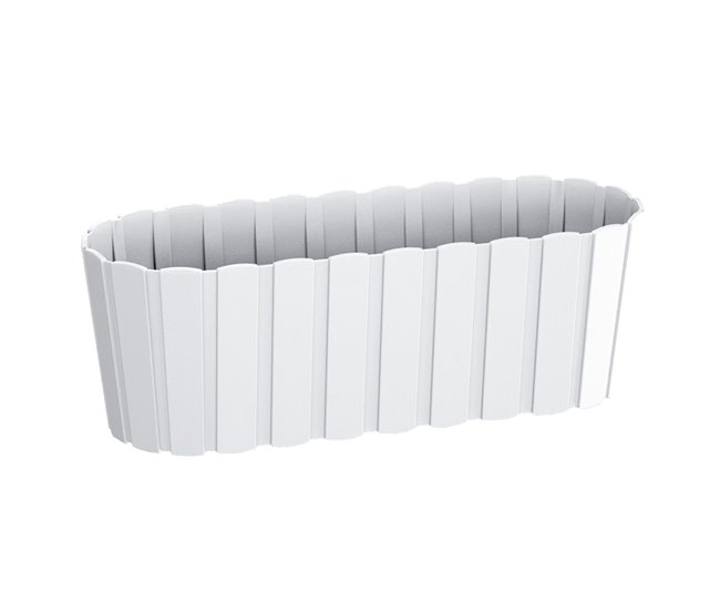 Conforama Jardinera para balcón BOARDEE BASIC 7 9L. dimensiones (mm) 587x144x130 color Blanco
