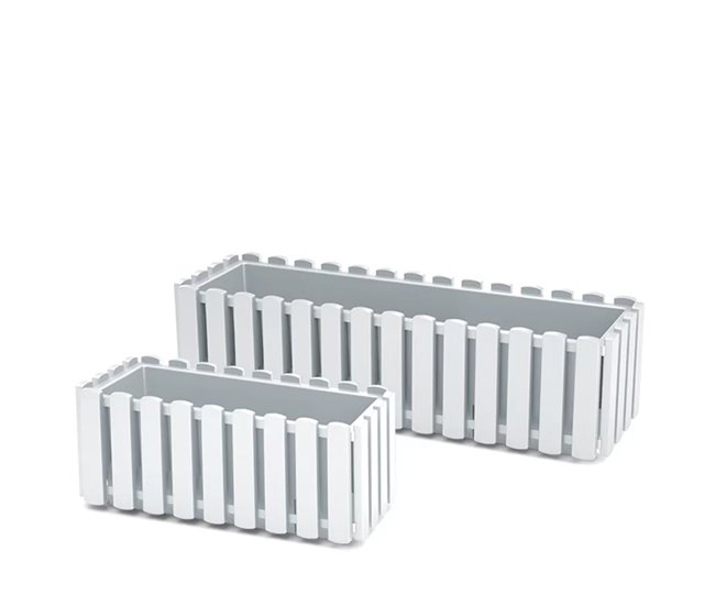 Conforama Jardinera Para Balcón BOARDEE FENCYCASE Dimensiones (mm) 580x180x162 Color Blanco