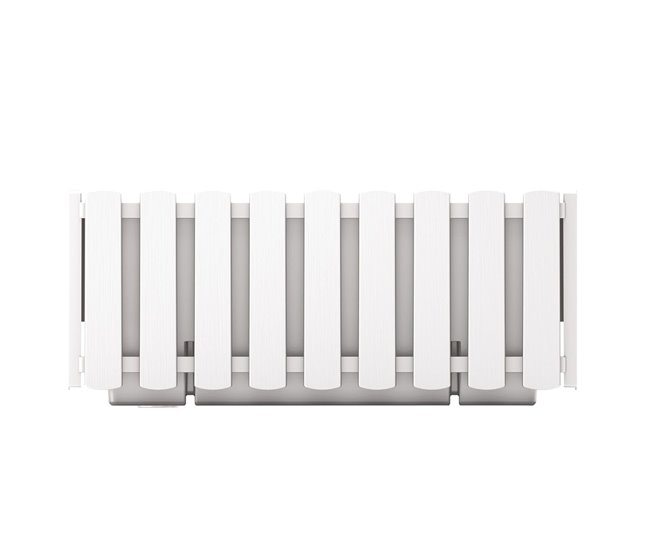 Conforama Jardinera para balcón BOARDEE FENCYCASE dimensiones (mm) 580x180x162 color Blanco