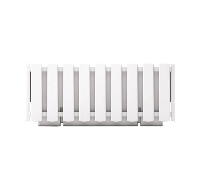 Conforama Jardinera para balcón BOARDEE FENCYCASE dimensiones (mm) 380x180x162 color Blanco