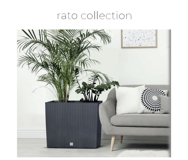Conforama Jardinera Para Balcón Rato Case Dimensiones (Mm) 580X180X195 Color Antracita