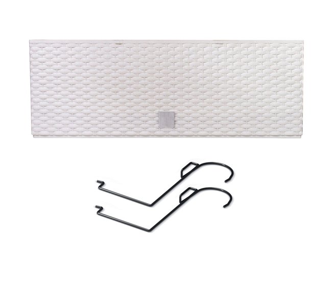 Conforama Jardinera Para Balcón Rato Case W Dimensiones (Mm) 580X180X195 Color Blanco