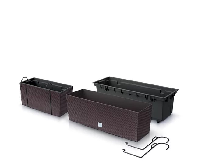 Conforama Jardinera Para Balcón Rato Case W Dimensiones (Mm) 580X180X195 Color Mocca