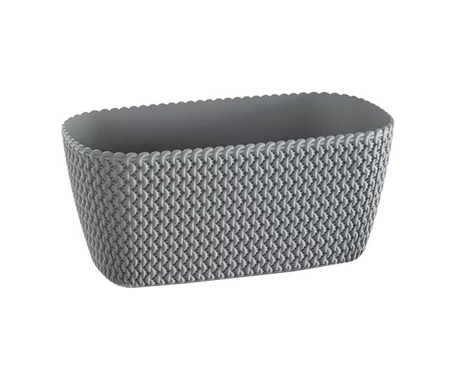 Conforama Jardinera Para Balcón Splofy Case 4L. Dimensiones (Mm) 297X145X133 Color Gris Piedra