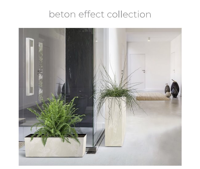 Conforama Jardinera Para Balcón Urbi Case Beton Effect Dimensiones (Mm) 395X185X195 Color Hormigón