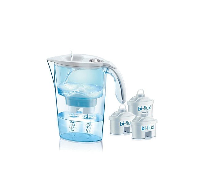 Conforama Jarra Filtrante LAICA Bi-Flux J9047WS Pack Filtros x 3 Transparente Polipropileno (2 3 L)
