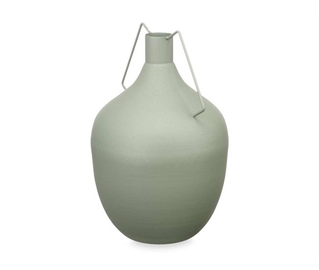Conforama Jarrón BOTELLAN en acero 40cm color Verde pastel marca CONFORAMA