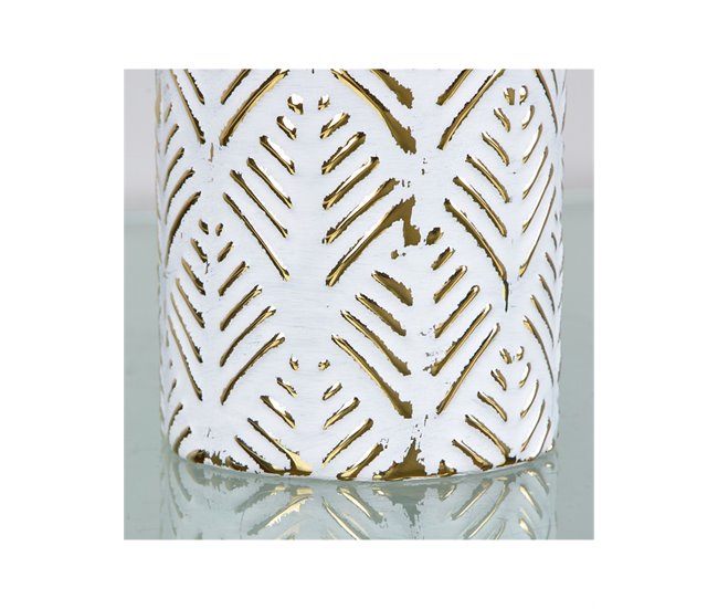 Conforama Jarrón Decorativo Cerámica Presume De Casa Alodie 10*36*10 Dorado Cerámica