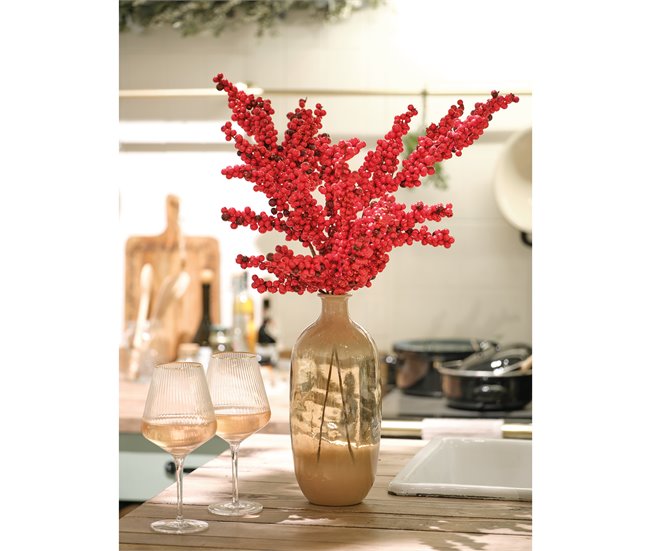 Conforama Jarrón Florero YERMO Vidrio Reciclado Color Arena