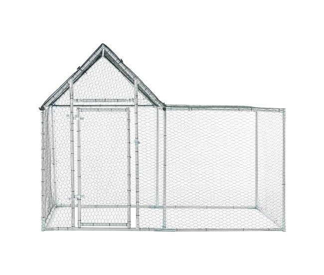 Conforama Jaula Al Aire Libre Arguin 200 X 100 X 100 - 150 Cm Plata Verde [pro.tec]