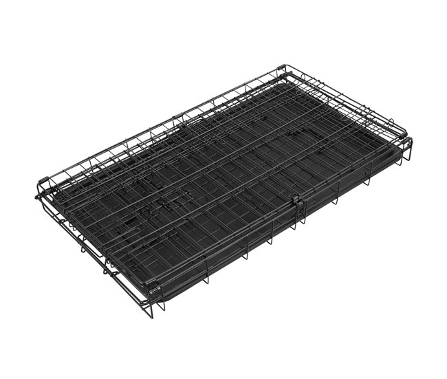 Conforama Jaula Para Perros Luna Plegable Con 2 Puertas Negro