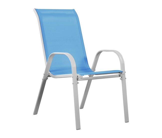 Conforama Juego De 2 Sillas Jardín Textileno "Cordoba" - Phoenix - Azul