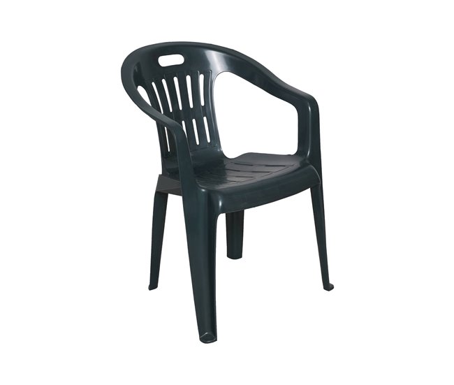 Conforama Juego De 4 Sillas De Exterior Dmotti Asientos De Jardín Silla Para Mesa De Comedor Sillón De Exterior 100% Made In Italy 56x57h80 Cm Verde