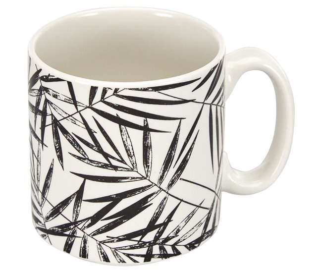 Conforama Juego De 4 Tazas Mug Secret De Gourmet Con Soporte Porcelana