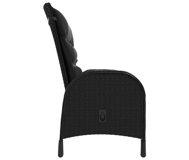 Conforama Juego De Bistró De Jardín 5 Piezas Ratán Sintético Negro