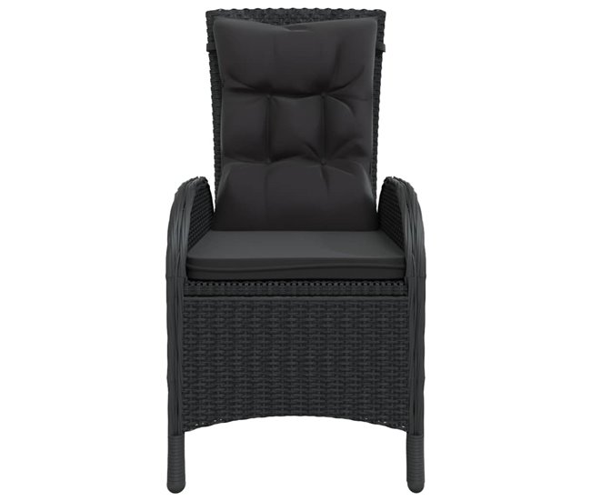 Conforama Juego De Bistró Jardín 5 Piezas Ratán Sintético Negro