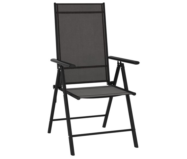 Conforama Juego De Comedor De Jardin 10 Piezas Negro Y Gris Antracita