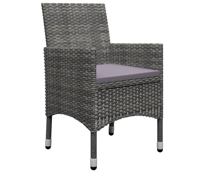 Conforama Juego De Comedor De Jardin De 5 Piezas Gris