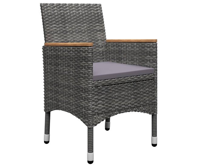 Conforama Juego De Comedor De Jardin De 5 Piezas Gris