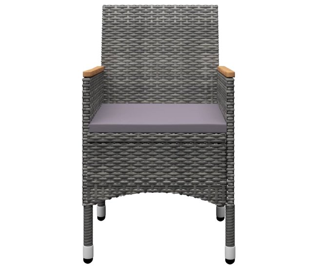 Conforama Juego De Comedor De Jardin De 5 Piezas Gris