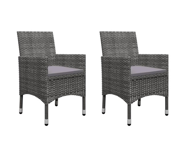 Conforama Juego De Comedor De Jardin De 5 Piezas Gris