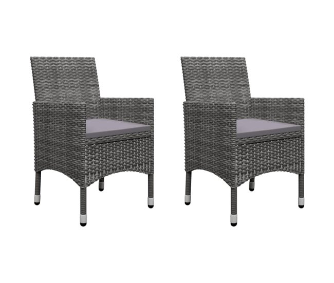 Conforama Juego De Comedor De Jardin De 5 Piezas Gris