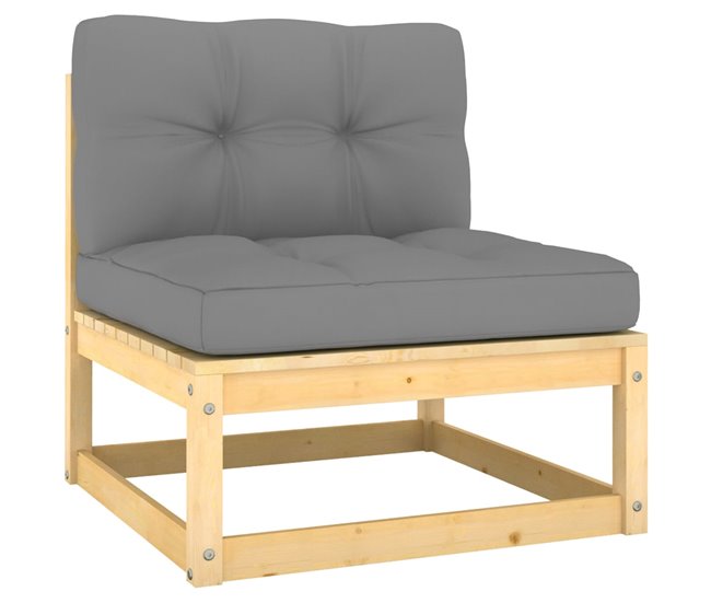 Conforama Juego De Muebles De Jardín 13 Pzas Y Cojines Madera Pino Maciza