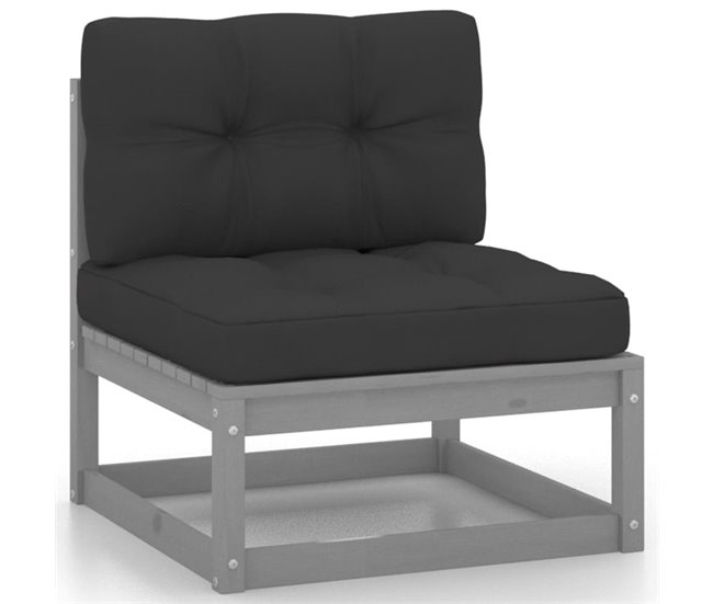 Conforama Juego De Muebles De Jardín 4 Pzas Y Cojines Madera Pino Maciza