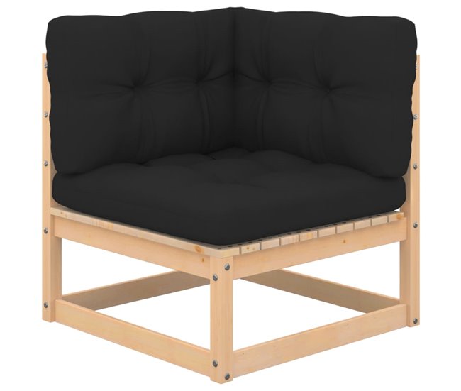 Conforama Juego De Muebles De Jardin 6 Piezas Y Cojines Madera Pino Maciza