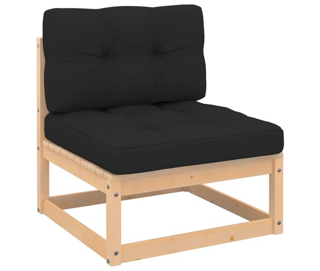 Conforama Juego De Muebles De Jardin 6 Piezas Y Cojines Madera Pino Maciza