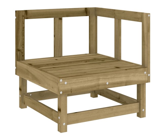 Conforama Juego De Muebles De Jardin 7 Piezas Madera De Pino Impregnada